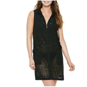 Size XL Dotti Womens Gypsy Gem Hooded  Swim Cover-Up